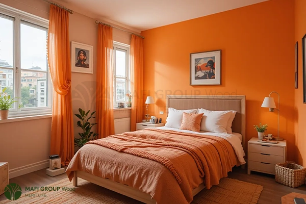 عکس اتاق خواب دخترانه شیک خارجی ساده