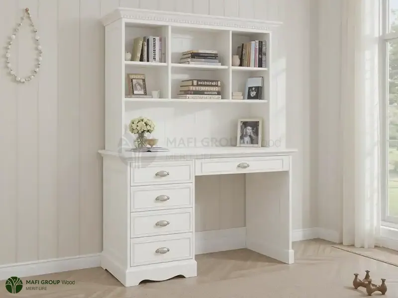 میز تحریر کتابخانه دار ساده میز تحریر کتابخانه دار ساده