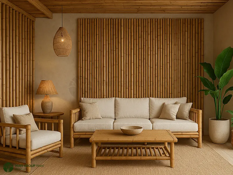 8 مدل دکوراسیون با بامبو