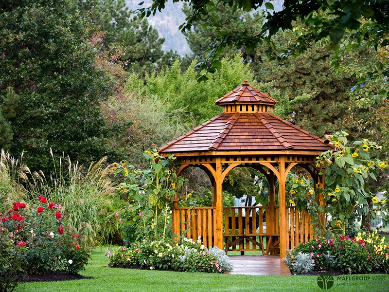 10 مدل آلاچیق چوبی مدرن در باغ