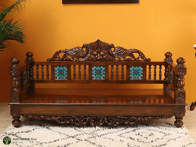 تخت چوبی برای حیاط تخت چوبی برای حیاط