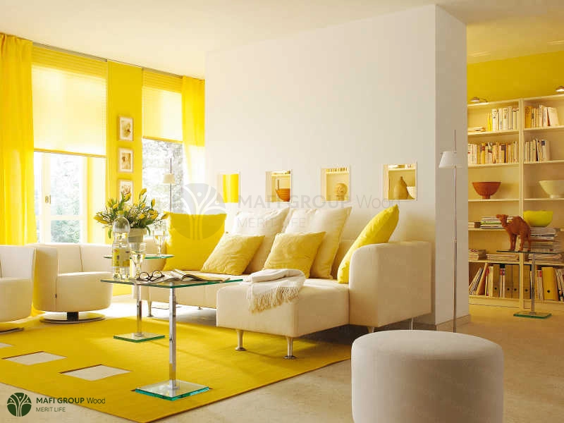 رنگ زرد خانه