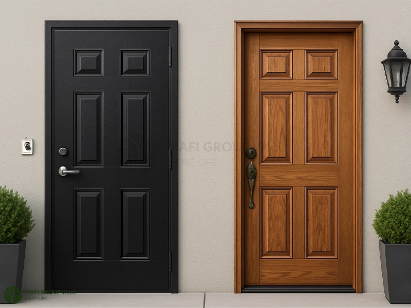 بررسی مزایا و معایب درب های چوبی نسبت به درب های فلزی