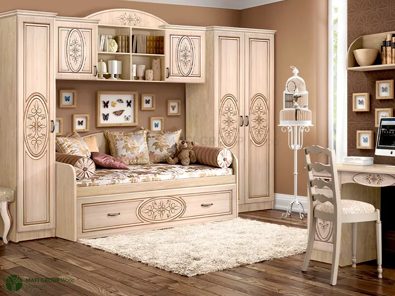 دکوراسیون اتاق خواب با کمد دیواری سلطنتی دکوراسیون اتاق خواب با کمد دیواری سلطنتی