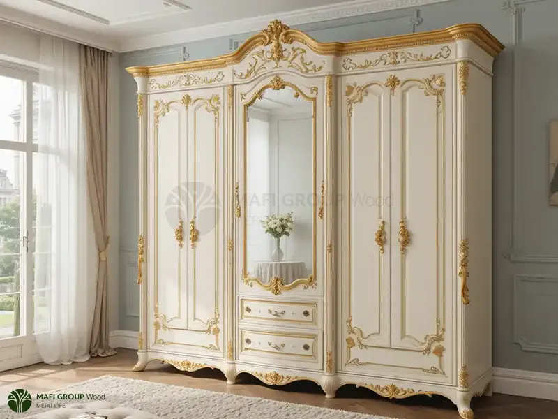 کمد سفید طلایی کمد سفید طلایی