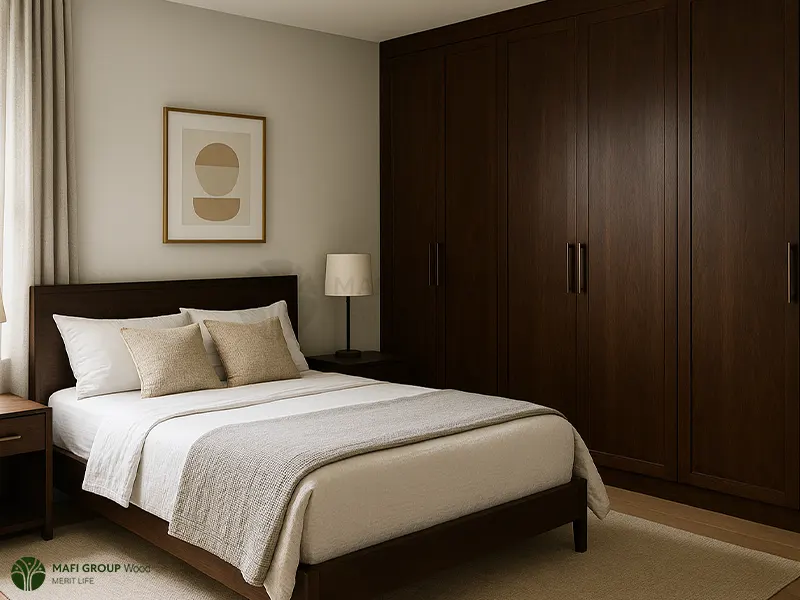 9 مدل کمد دیواری قهوه ای سوخته