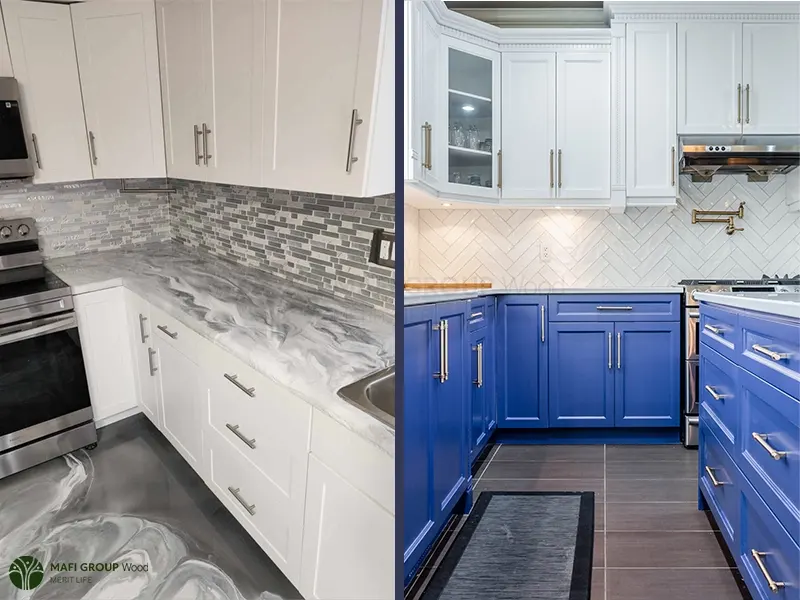 تفاوت رنگ پلی اورتان و اپوکسی در کابینت