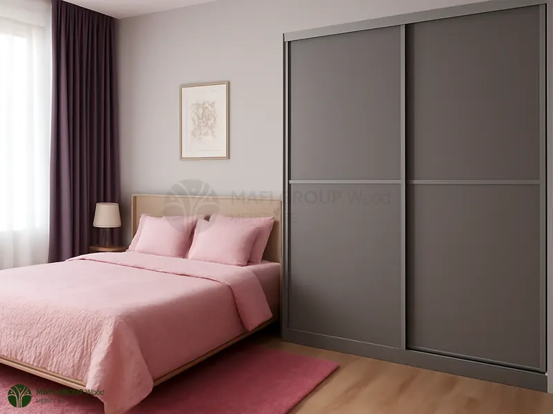 کمد دیواری لترون طوسی کمد دیواری لترون طوسی