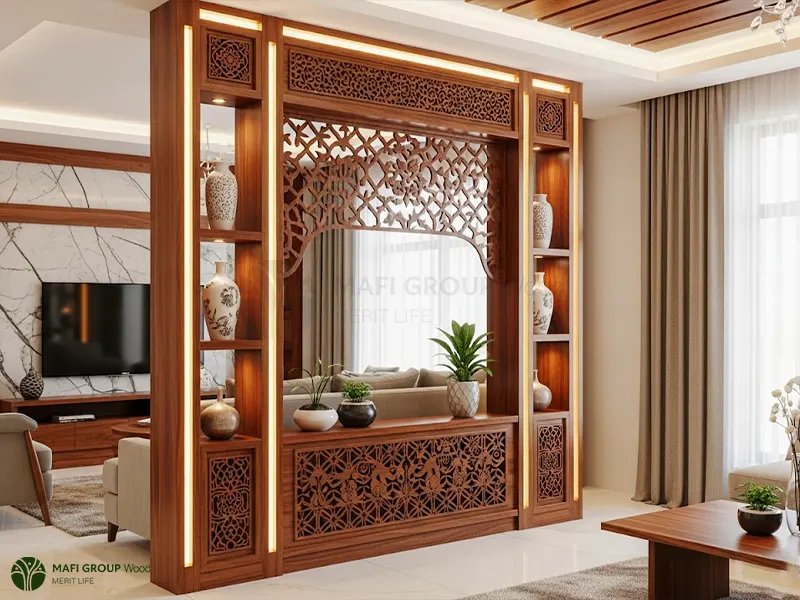 پارتیشن بین هال و پذیرایی