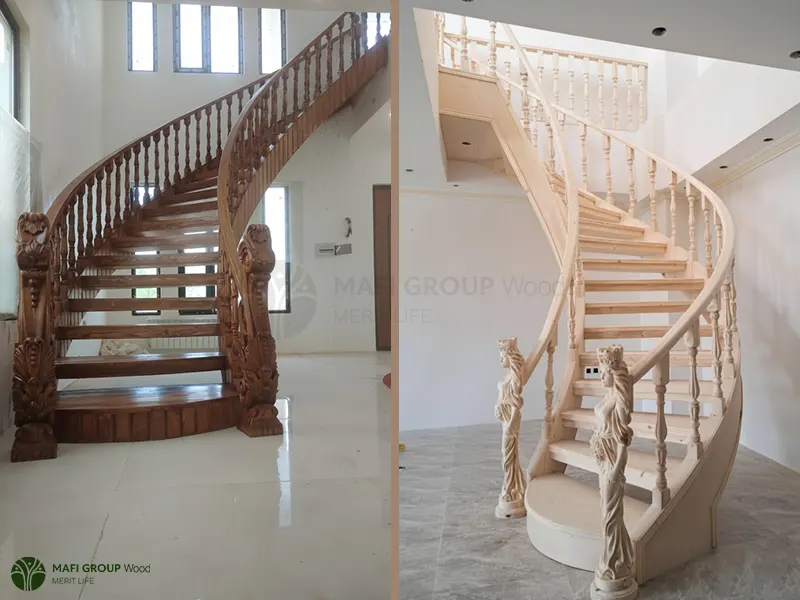 پله چوبی کلاسیک پله چوبی کلاسیک