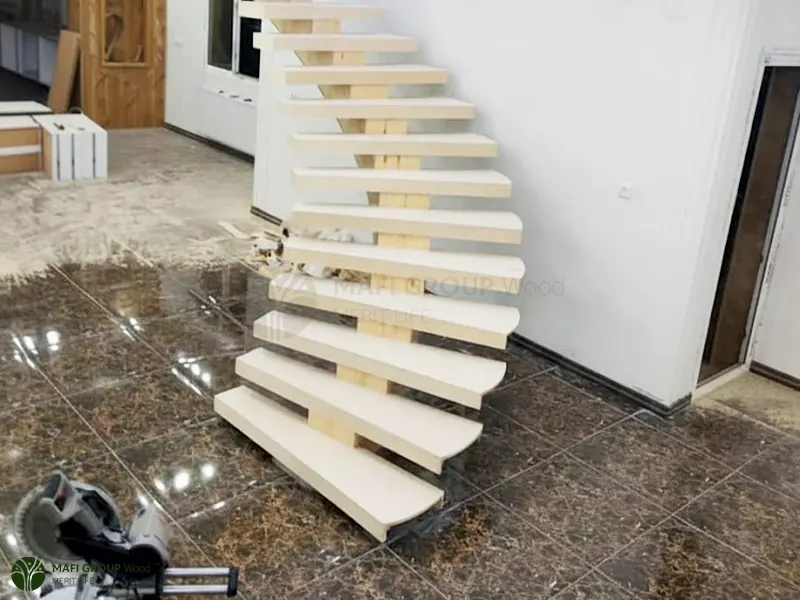 ساخت راه پله چوبی ساخت راه پله چوبی