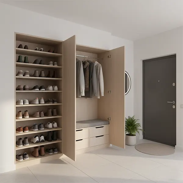 جاکفشی و جالباسی شیک جلو در ورودی