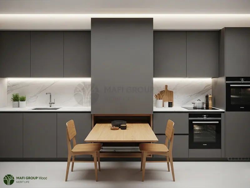 کابینت با میز ناهار خوری توکار کابینت با میز ناهار خوری توکار