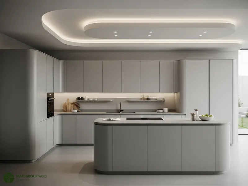 کابینت آشپزخانه طوسی