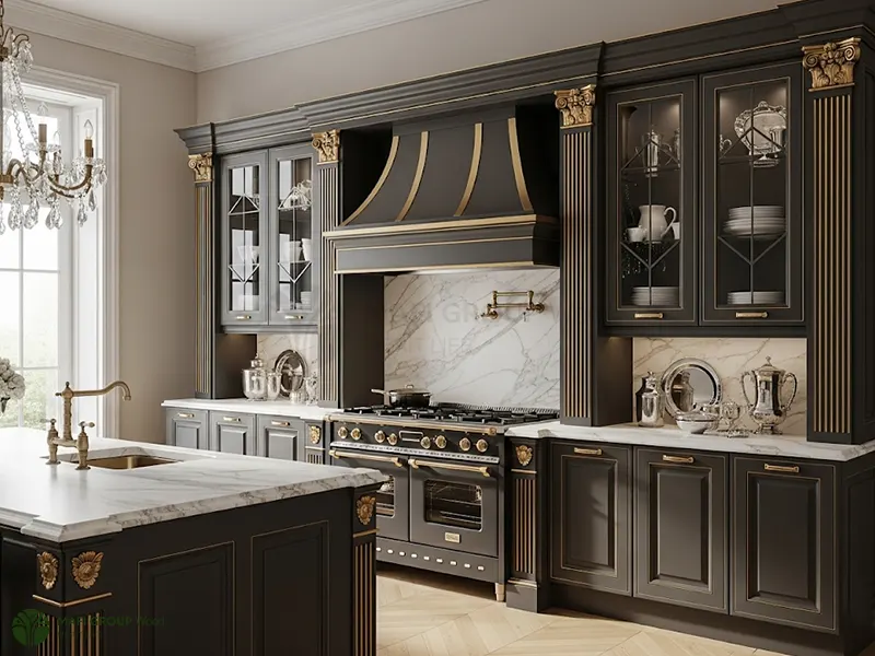 9 مدل کابینت با دکوراسیون رنگ تیره