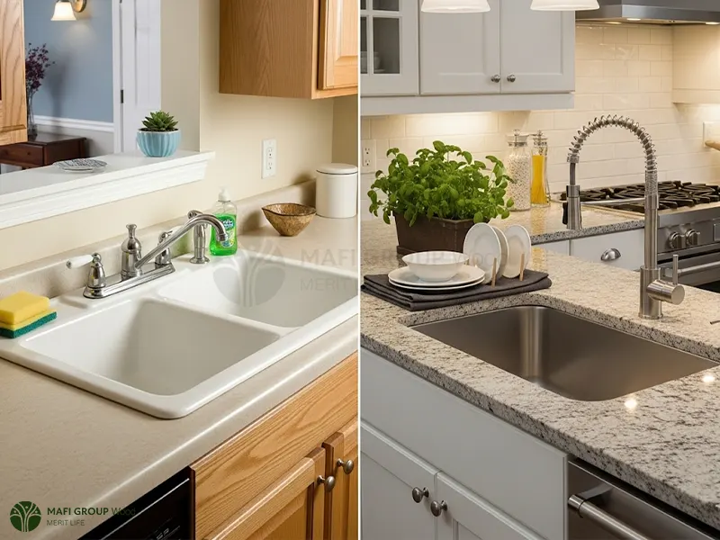 فرق سینک توکار و روکار چیست؟