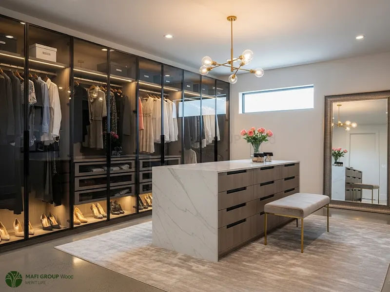 8 مدل کلوزت روم شیشه ای