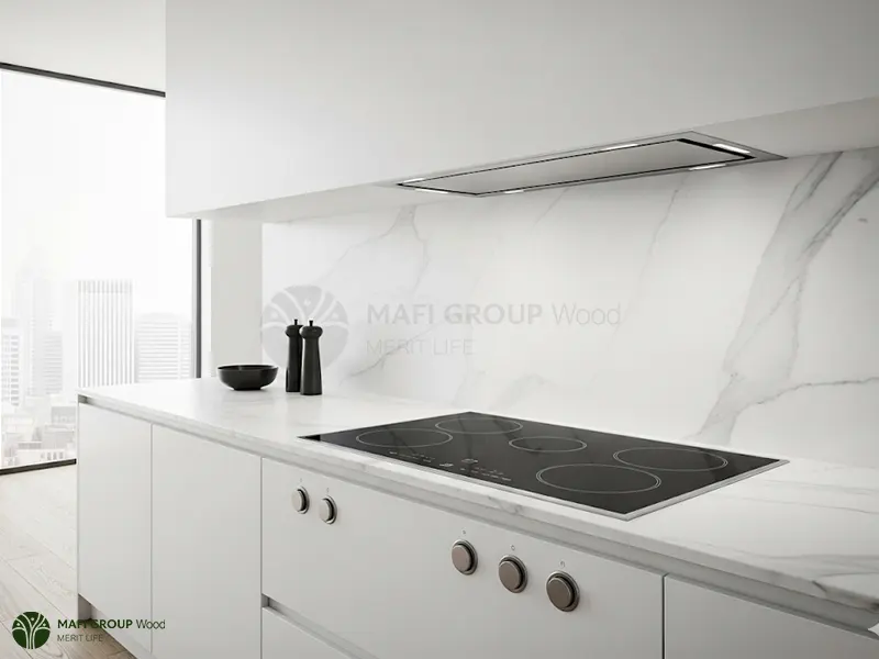 هود مخفی در کابینت سفید هود مخفی در کابینت سفید