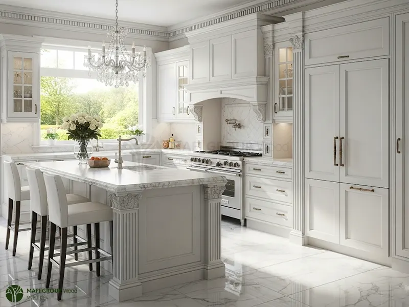 کابینت آشپزخانه سفید کابینت آشپزخانه سفید