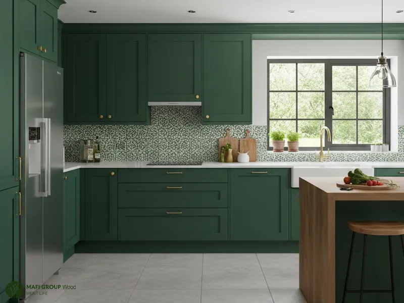 کابینت پلی اورتان سبز