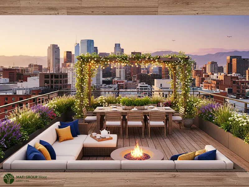 ایده هایی از فضاسازی پشت بام منزل