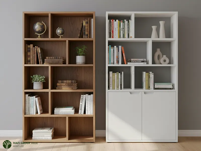 9 مدل کتابخانه نامتقارن برای کتابخوان ها