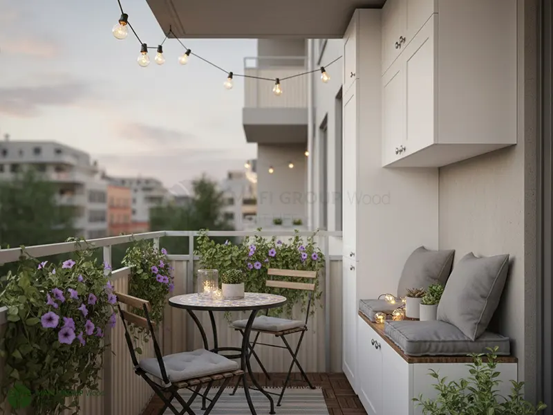 طراحی بالکن مدرن کوچک