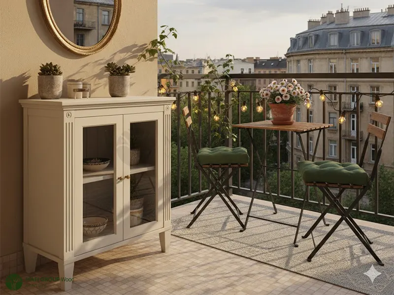 کابینت درب شیشه ای