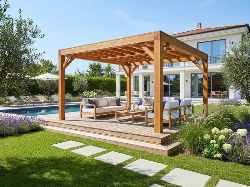 آلاچیق ساده و شیک اروپایی