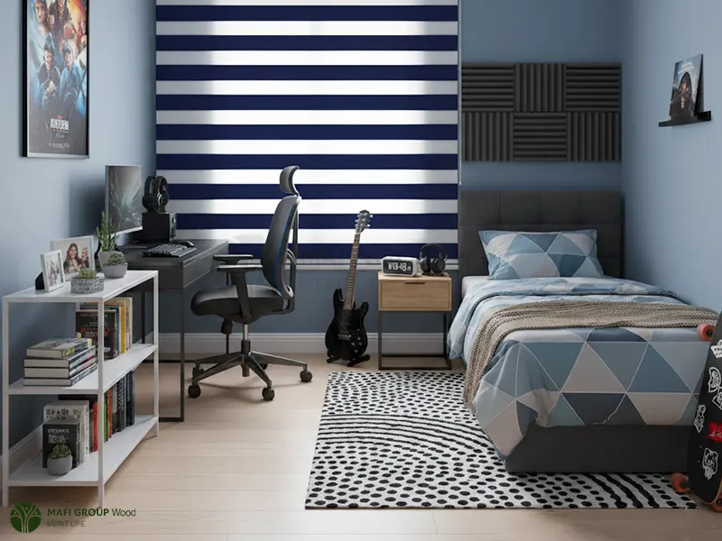 کتابخانه چوبی ساده و شیک کتابخانه چوبی ساده و شیک