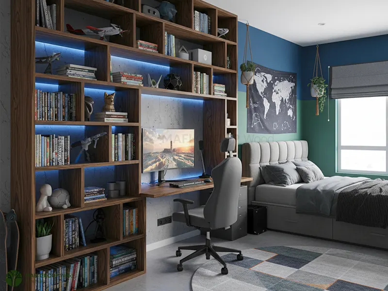 مدل کتابخانه دیواری مدل کتابخانه دیواری