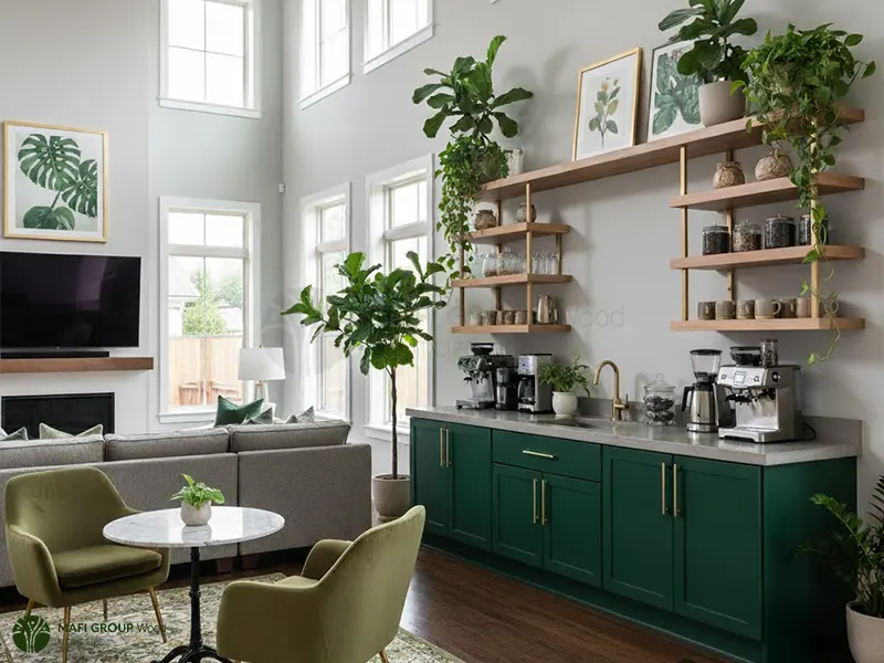 12 مدل کافی بار مدرن | کابینتی برای قهوه ساز