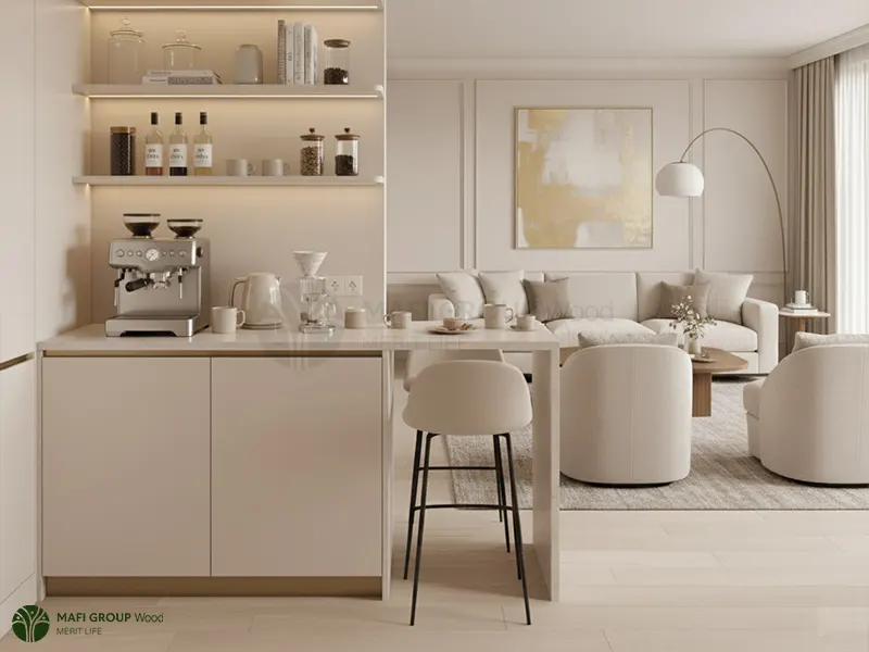 کافی بار خانگی چوبی