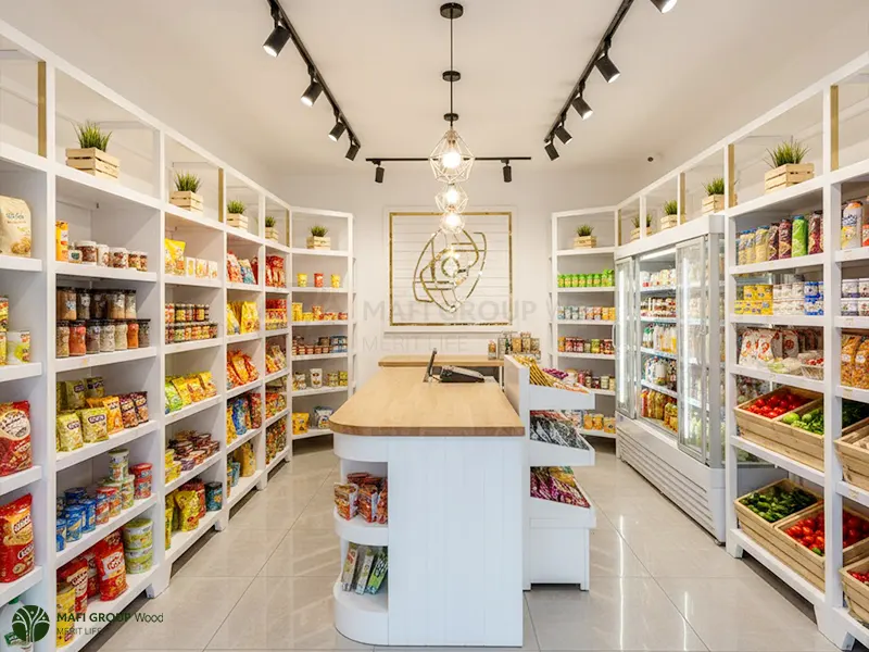 10 مدل دکوراسیون مغازه سوپرمارکت