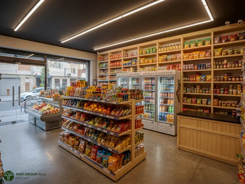 دکوراسیون قفسه مغازه سوپرمارکت دکوراسیون قفسه مغازه سوپرمارکت