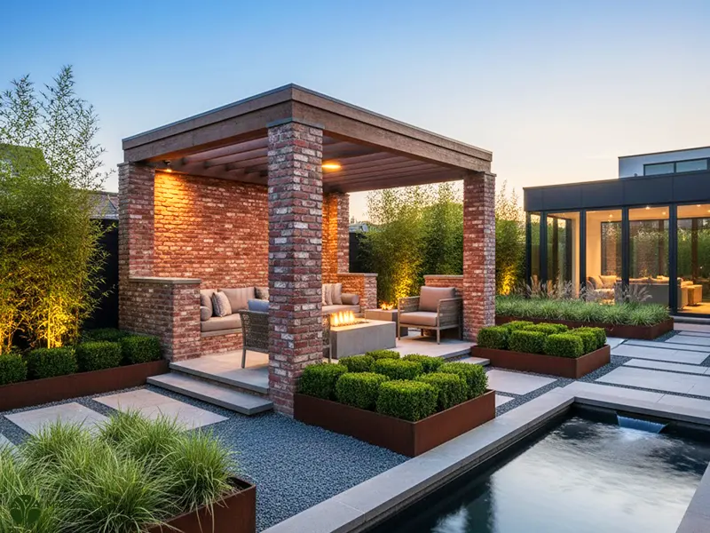 10 مدل آلاچیق آجری در طرح های زیبا