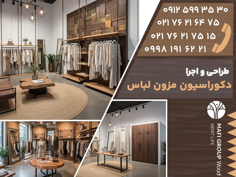 طراحی و اجرا دکوراسیون مزون لباس