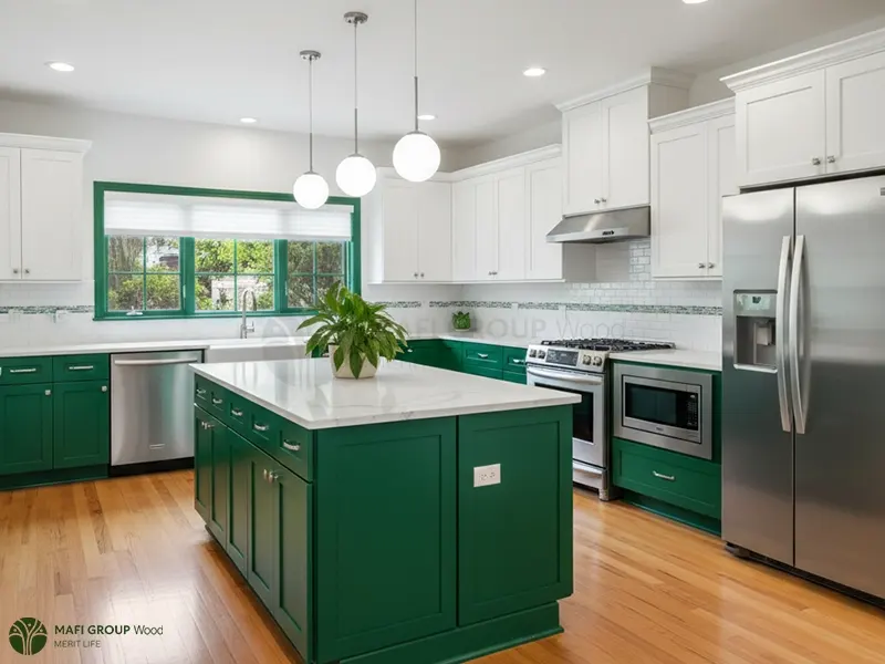 ترکیب سبز و سفید