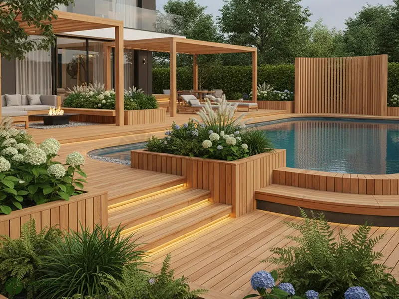 محوطه سازی با ترمووود