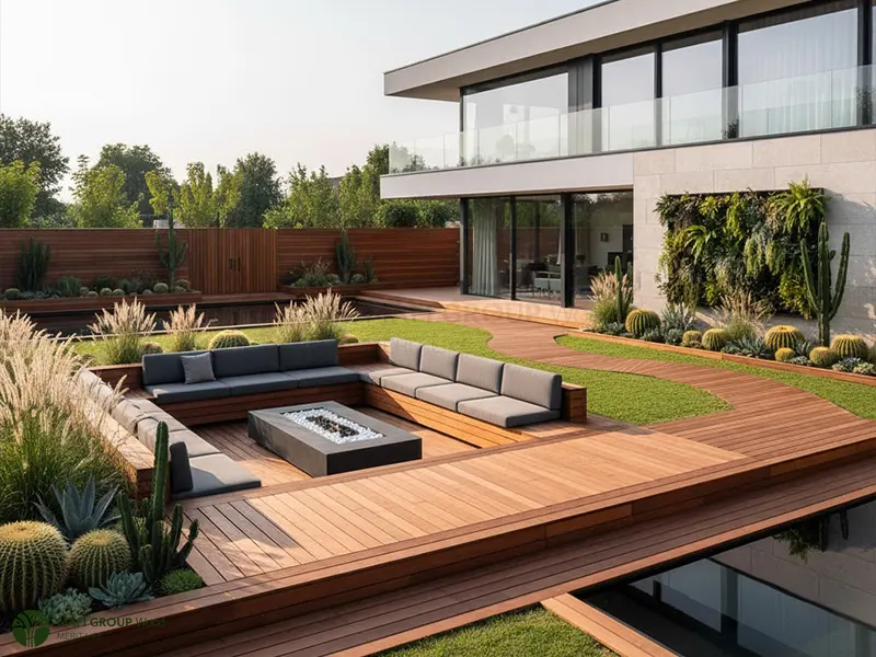 طراحی فضای سبز ویلا مدرن