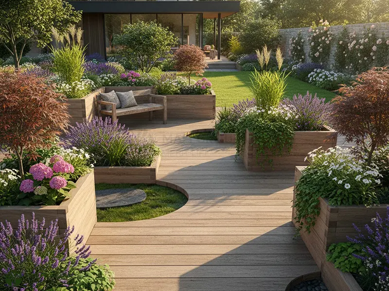 دکوراسیون محوطه با چوب ترمو