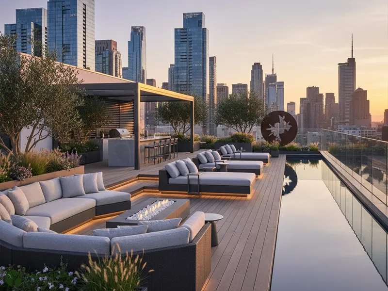 طراحی روف گاردن مدرن