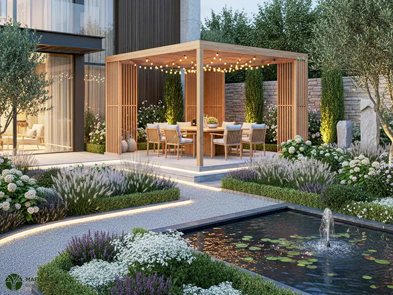 محوطه سازی باغ