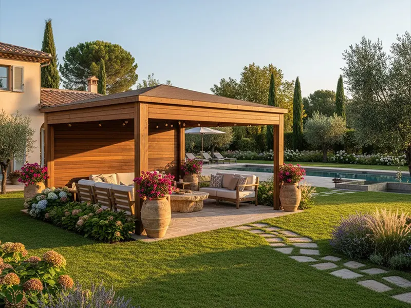 10 مدل آلاچیق با چوب ترمو