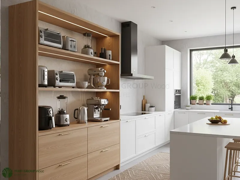 ویترین چوبی آشپزخانه