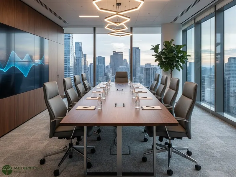 میز کنفرانس پایه فلزی