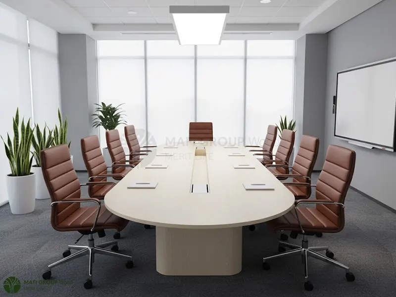 میز کنفرانس سفید