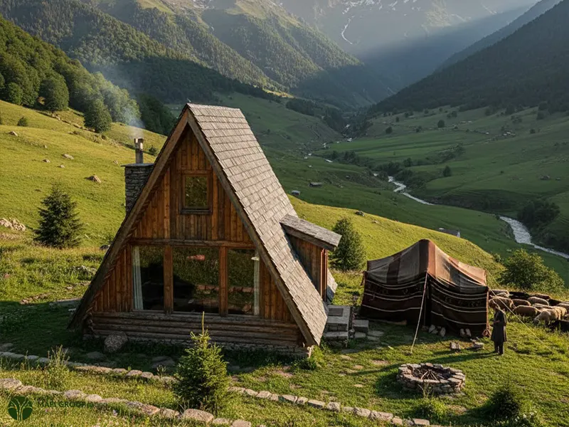 کلبه سوئیسی ییلاقی 