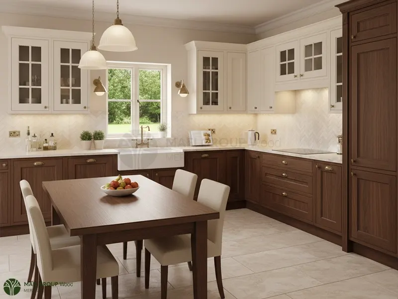 کابینت کرم و چوب