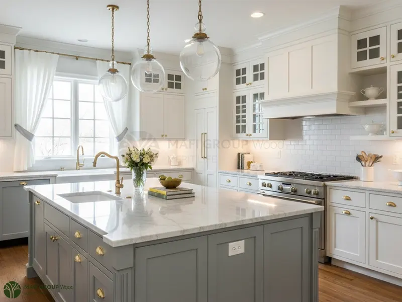 کابینت سفید با چه رنگی ست میشه؟